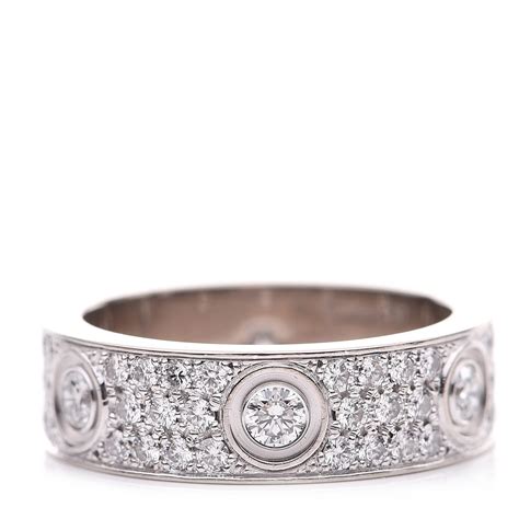 white gold cartier ring